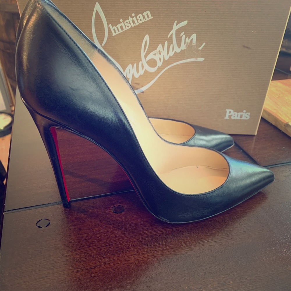 LouBoutin Pigalle Follies 100 Nappa Shiny Black